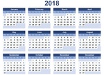 2018 calendar image